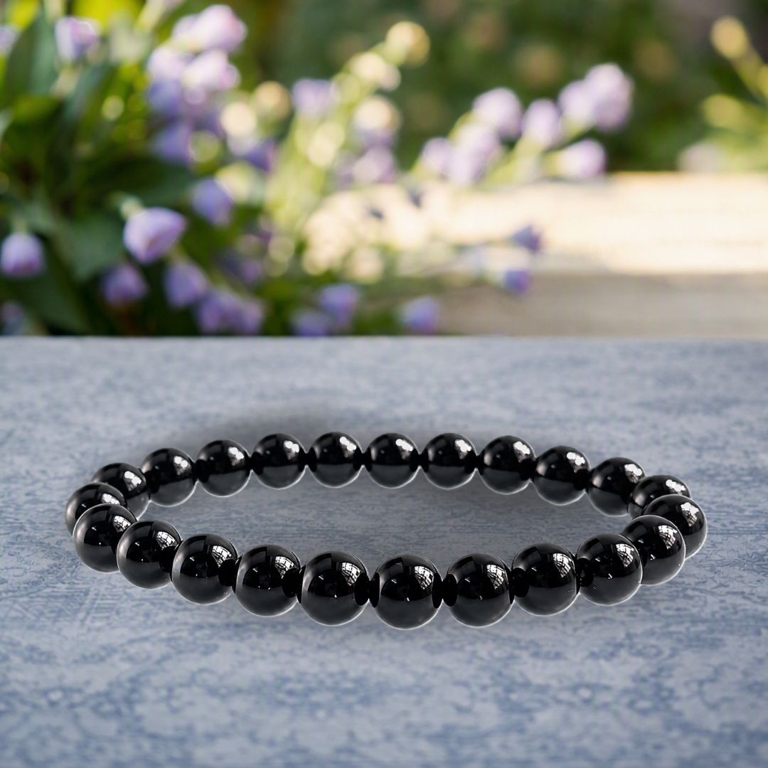 Bracelet Agate Noire — Couper le négatif