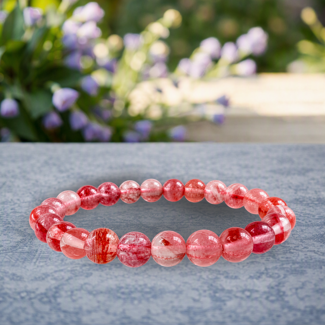 Bracelet Cristal Rouge — Réveiller ta force vive