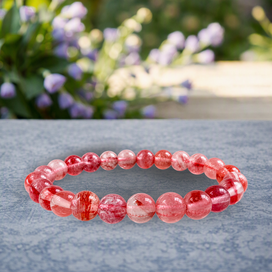 Bracelet Cristal Rouge — Réveiller ta force vive