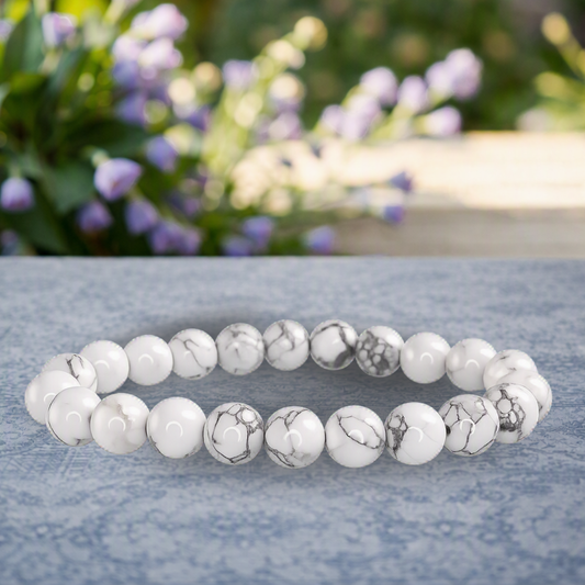 Bracelet Turquoise Blanche — Retrouver le silence intérieur