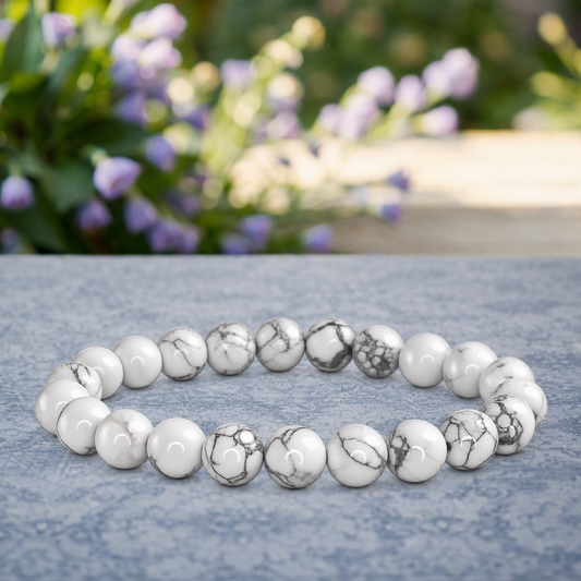 Bracelet Turquoise Blanche — Retrouver le silence intérieur