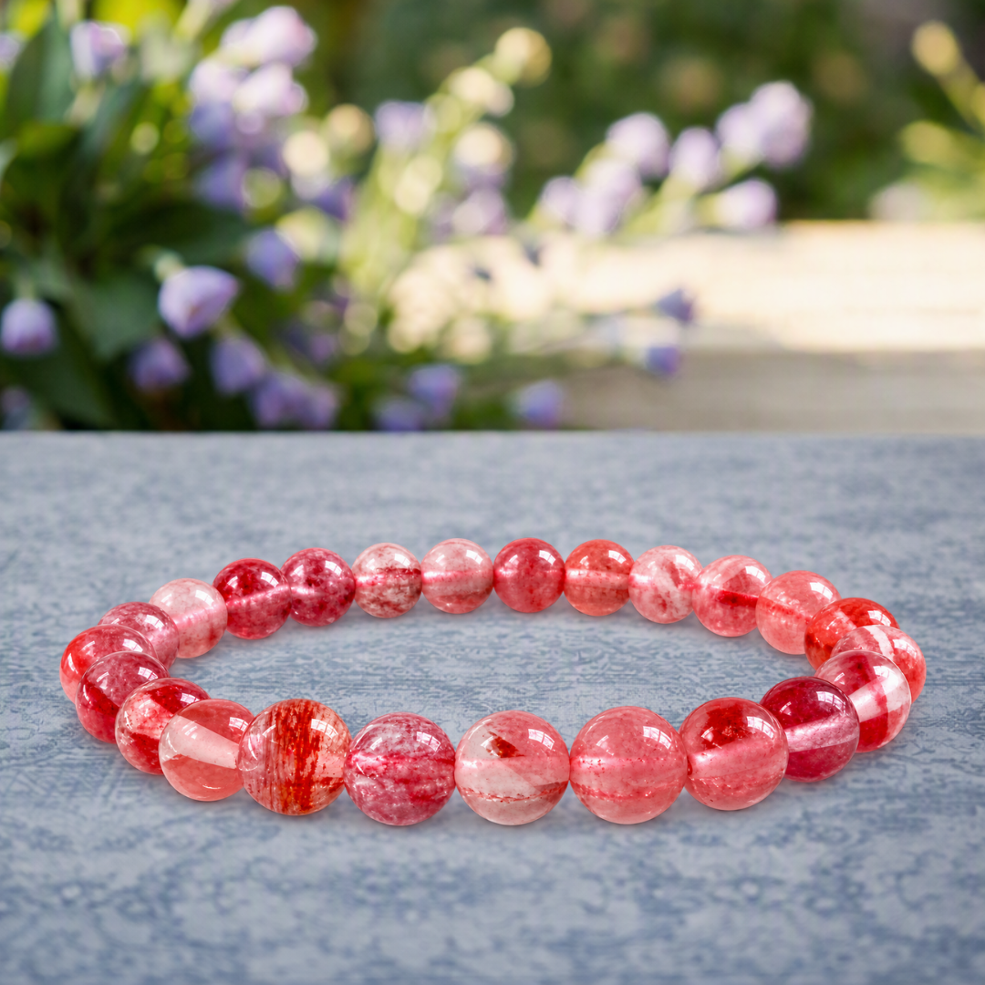 Bracelet Cristal Rouge — Réveiller ta force vive