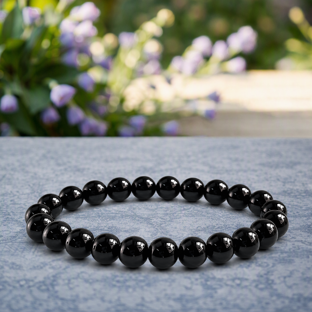 Bracelet Agate Noire — Couper le négatif