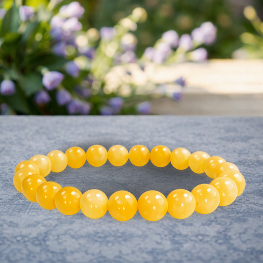 Bracelet Topaze Dorée — Rallumer ton énergie