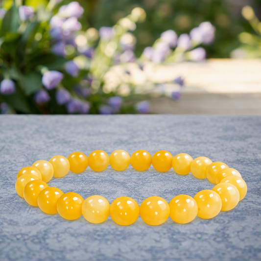 Bracelet Topaze Dorée — Rallumer ton énergie