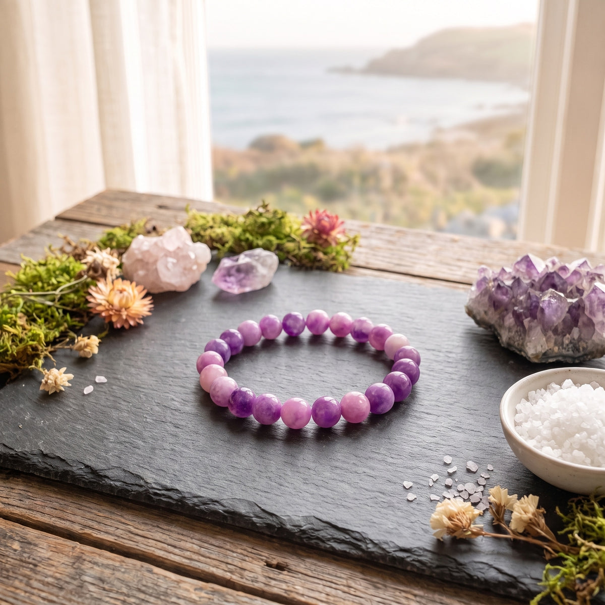 Bracelet Lépidolite — Apaiser le mental