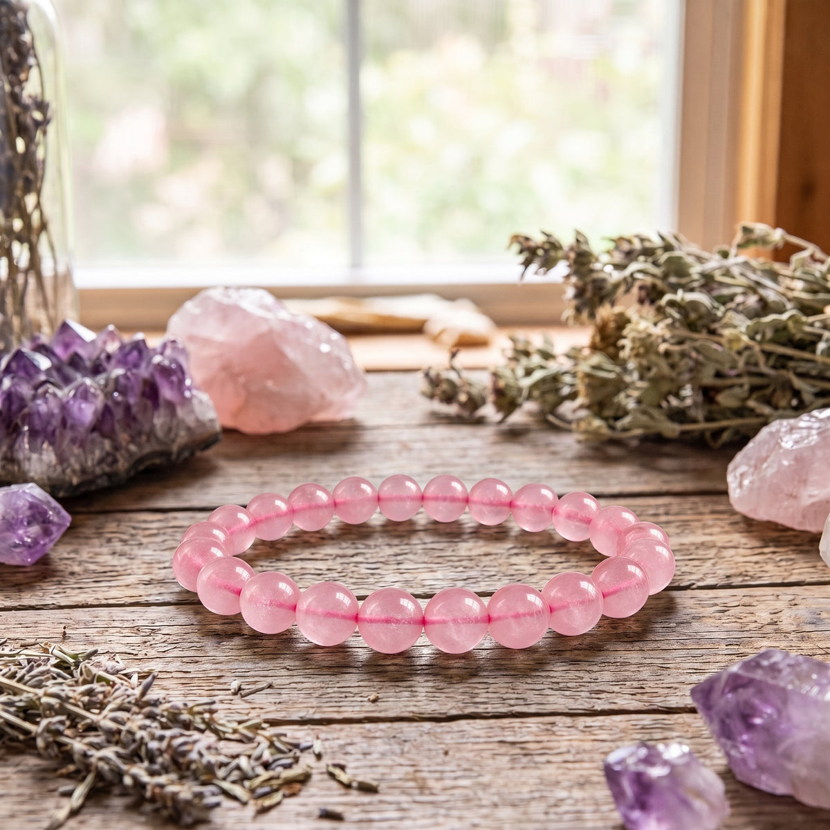 Bracelet Quartz Rose — Revenir à soi
