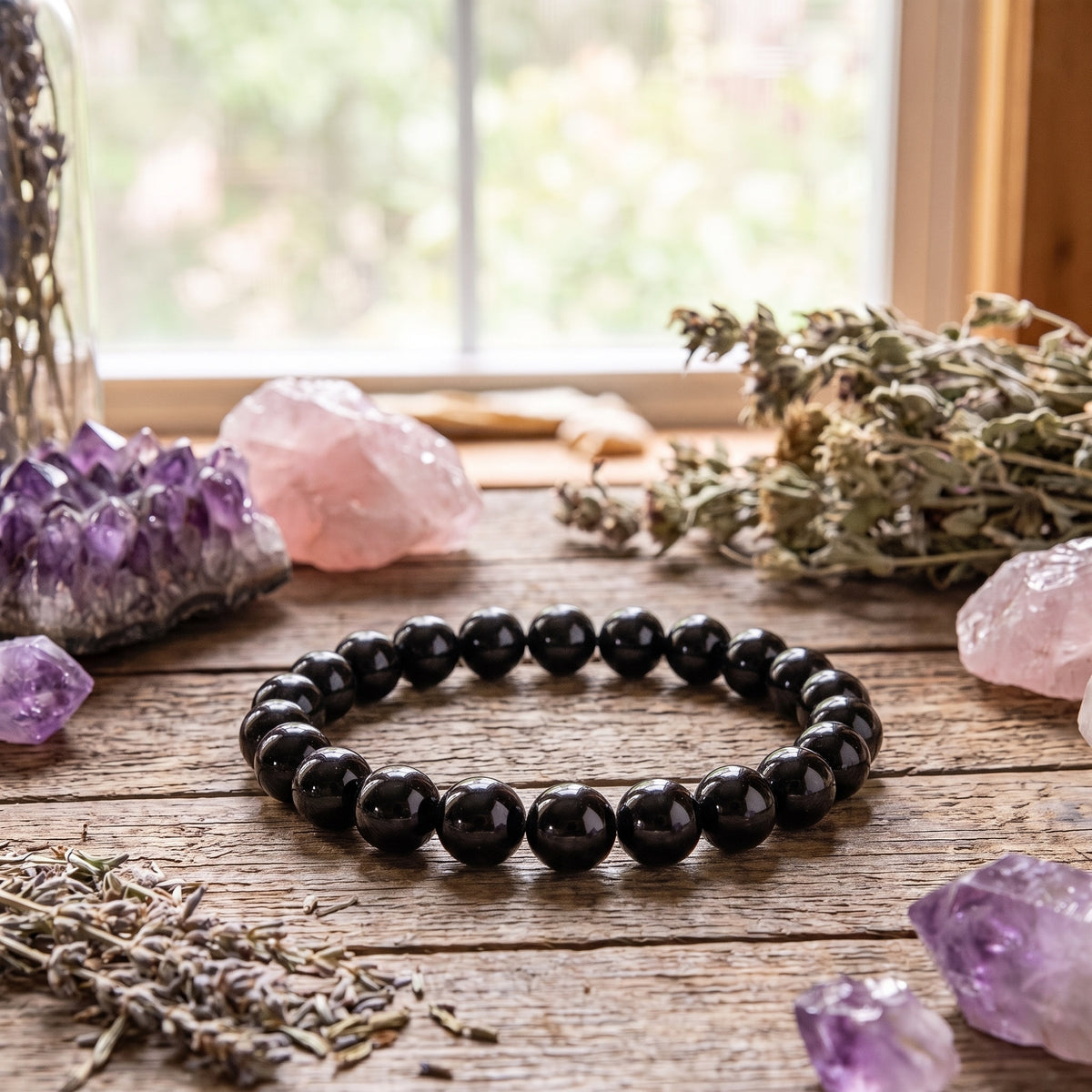 Bracelet Agate Noire — Couper le négatif