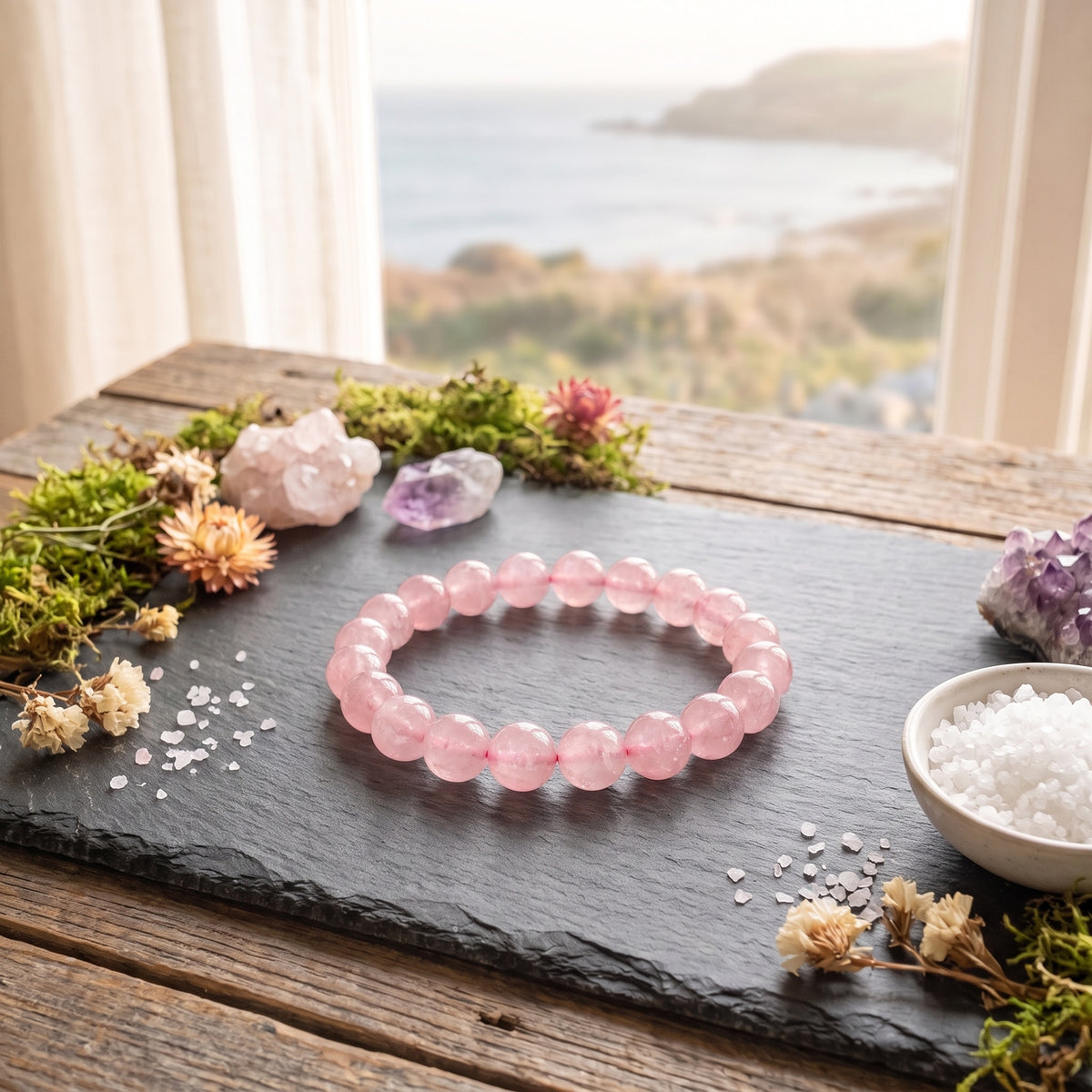 Bracelet Quartz Rose — Revenir à soi